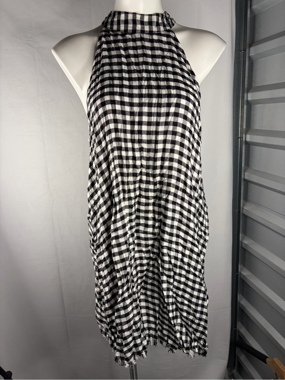 Black and White Gingham Dress